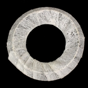 Wianek biały z brokatem 41CAN1331-15 15cm