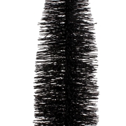 Choinka czarna dekoracyjna brokatowana na pniu CV19206 35cm