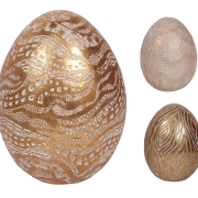 Jajo dekoracyjne z tworzywa sztucznego WP-0091/2/3/4/5 16cm