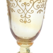 Kielich szklany złoty 30-2920 śr12cm/h21cm