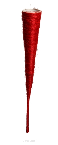 Rożek sizalowy czerwony 5x35cm KRROZ-355C