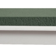 Dekoracja stołu 22cm kolor: biały wkład: zielony