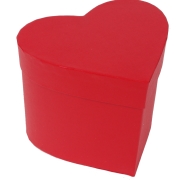 Flowerbox pudełko dekoracyjne serce RED 15cmx13cm/h12cm