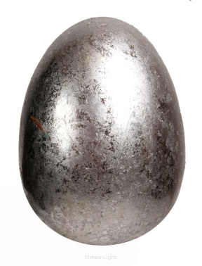 Jajko srebrne/ złote z tworzywa sztucznego CAR204/5 6cm